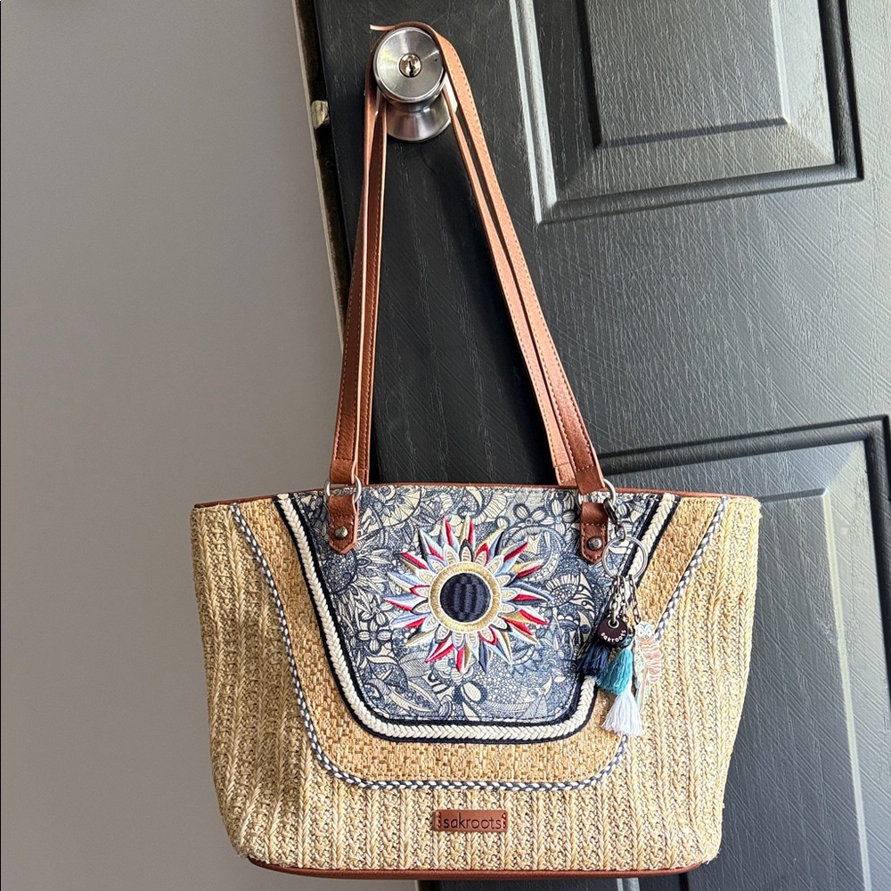 Sakroots Multicolor Embroidered Tote
